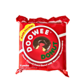 Doowee Donut Choco Dipped Choco Donut with Bavarian Flavored Filling. It features a chocolate-coated donut with a smooth, creamy Bavarian-flavored filling inside.