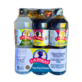 La Pinay Trio Pack Promo featuring White Vinegar, Lite Soy Sauce, and Soy Lime Sauce. It includes three versatile condiments for seasoning, dipping, marinating, and adding a flavorful twist to everyday Filipino dishes.