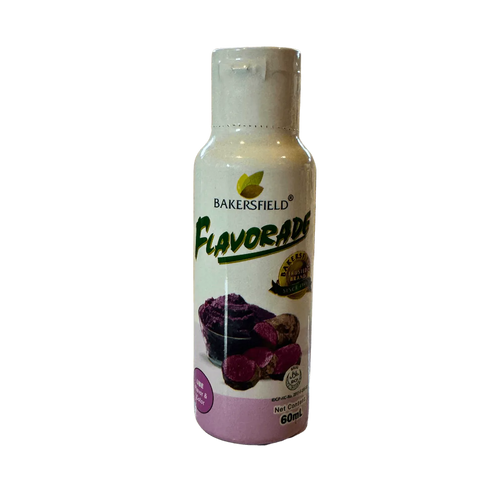 A sleek bottle of Flavorade positioned on a black background, highlighting its distinctive shape and branding.
