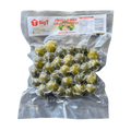 A plastic bag filled with calamansi fruit, showcasing their glossy surface and natural color.