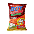 Boy Bawang corn chips package showcasing a vibrant yellow color and a playful mascot illustration.