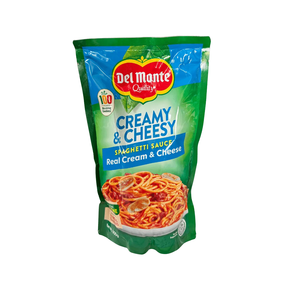 Close-up of cheesy pasta in a creamy sauce, highlighting its smooth consistency and appetizing appearance.