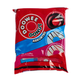 A bag of Doo-Wee donuts featuring a colorful design and a clear window showcasing the assorted donuts inside.