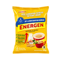 A pack of Energen Cereal Mix with Milk displayed against a solid black background.