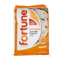 A 20kg bag of Fortune Everyday Rice, featuring a colorful design and brand logo prominently displayed on the packaging.