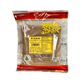 A bag of black pepper powder featuring a clear label indicating its contents and nutritional information.
