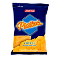 A bag of Piattos in cheese flavor, featuring a vibrant label with the brand name and product details prominently displayed.