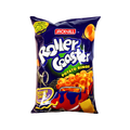 Potato chips bag labeled "roller coaster," showcasing a playful design that suggests a fun snacking experience.