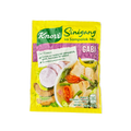 A package of Knorr Chicken Soup Mix featuring vibrant graphics and clear labeling of ingredients and preparation instructions.
