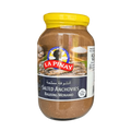 A 340g jar of salted anchovies, showcasing the product's label and contents clearly.
