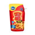 A pack of cheezee squeeze displayed against a black background, showcasing its label and contents.