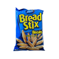 A bag of bread stix biscuits, showcasing the product packaging and the stix inside.