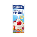 Nestlé All-Purpose Cream packaging, highlighting the brand logo and product description in a clean, modern design.