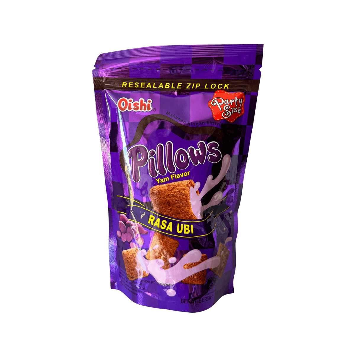 Oishi Pillow Cracker 100g Ube Filled