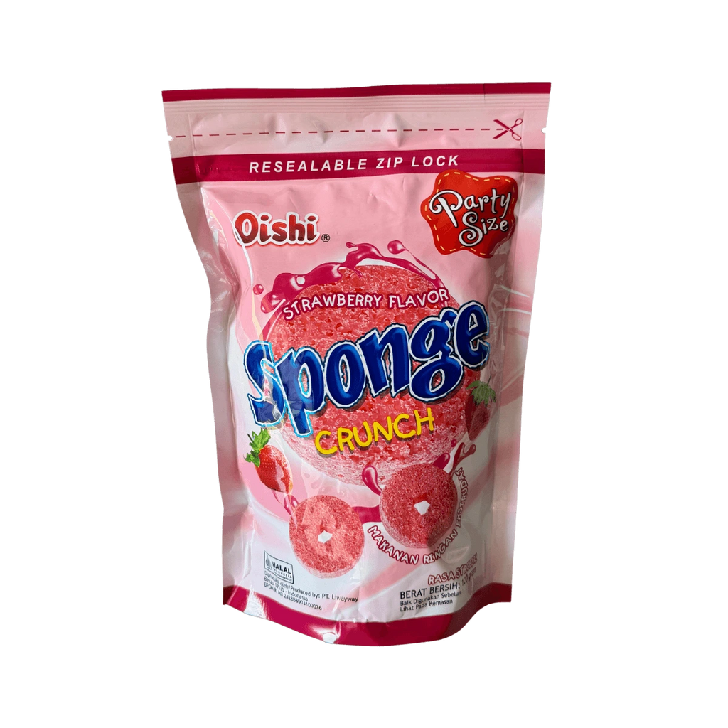 Oishi Sponge Crunch Strawberry 100g