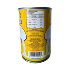 A can of coconut cream featuring a visible barcode on its side.