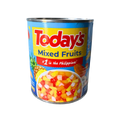 A vibrant assortment of mixed fruits including apples, bananas, grapes, and oranges arranged in a bowl.
