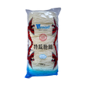 A bag of noodles featuring Chinese writing, showcasing the product's packaging and branding.